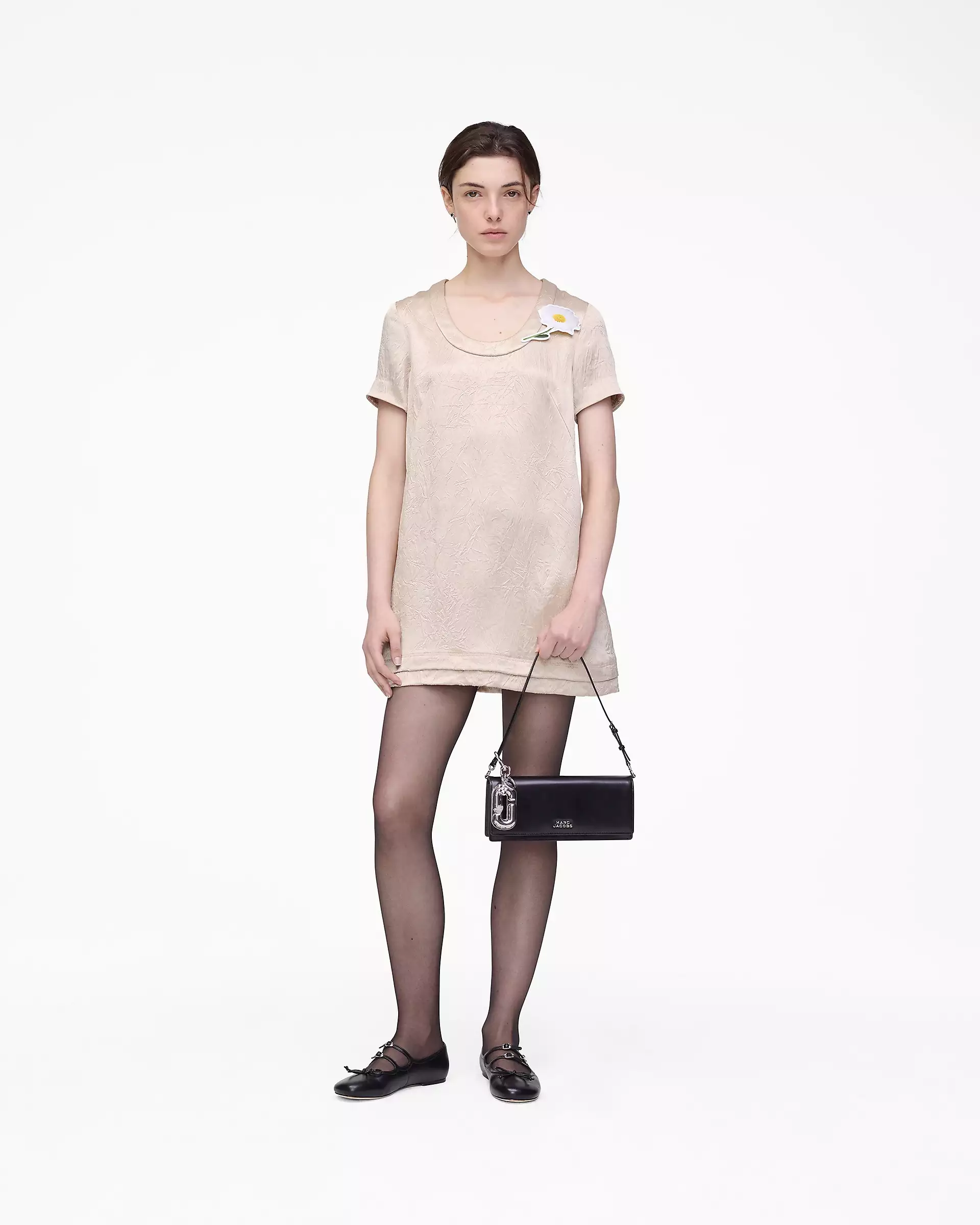 Crushed Satin Dress