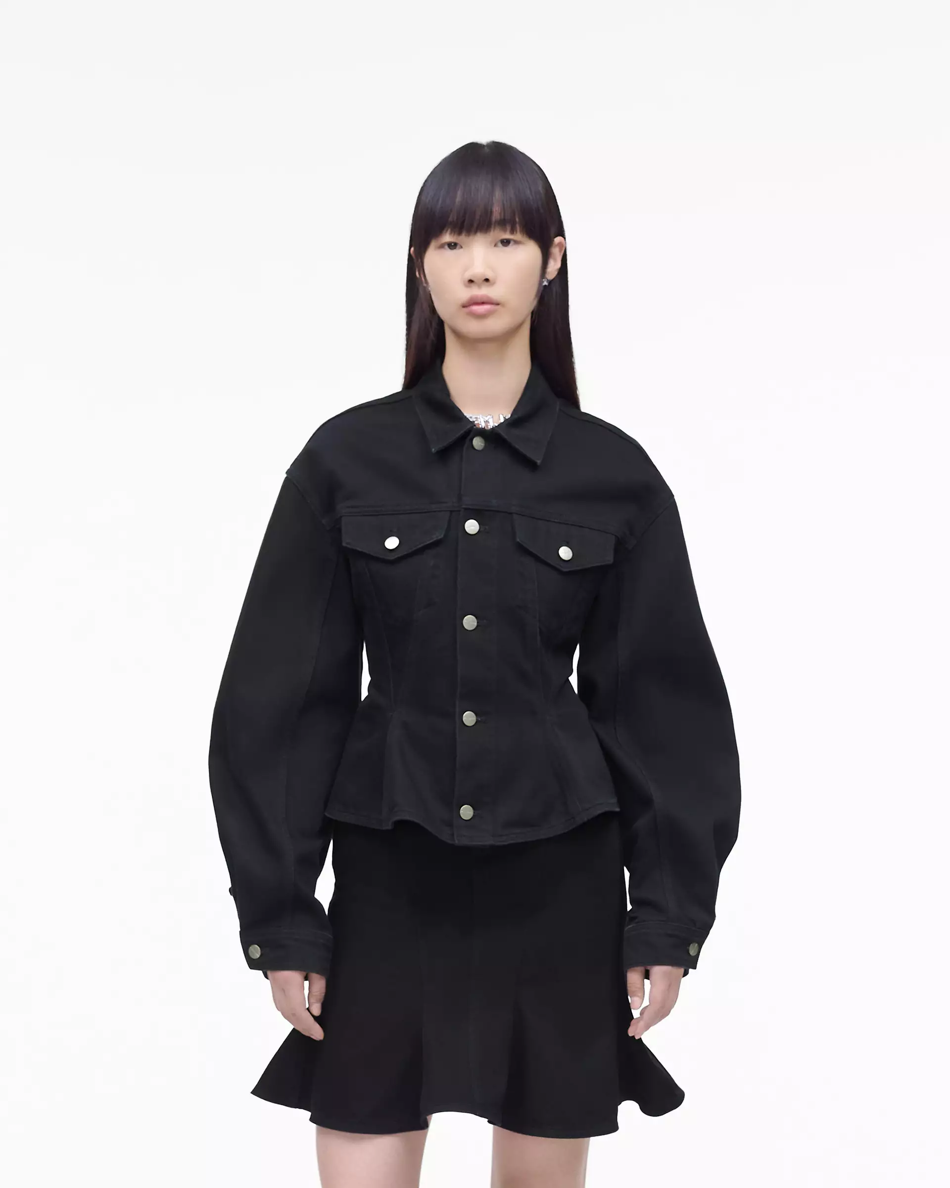 The Fluted  Denim Jacket