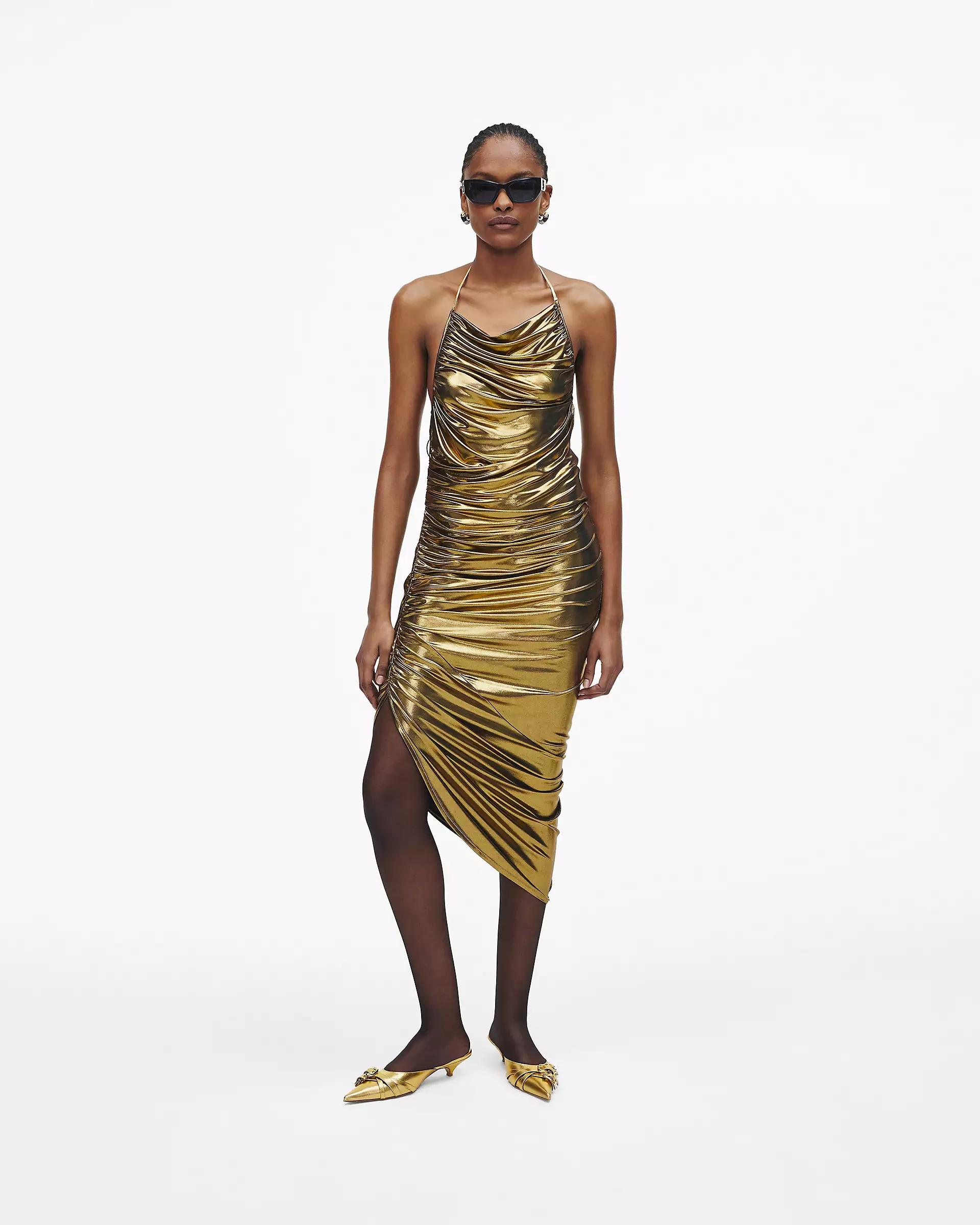 Fluid Draped Dress