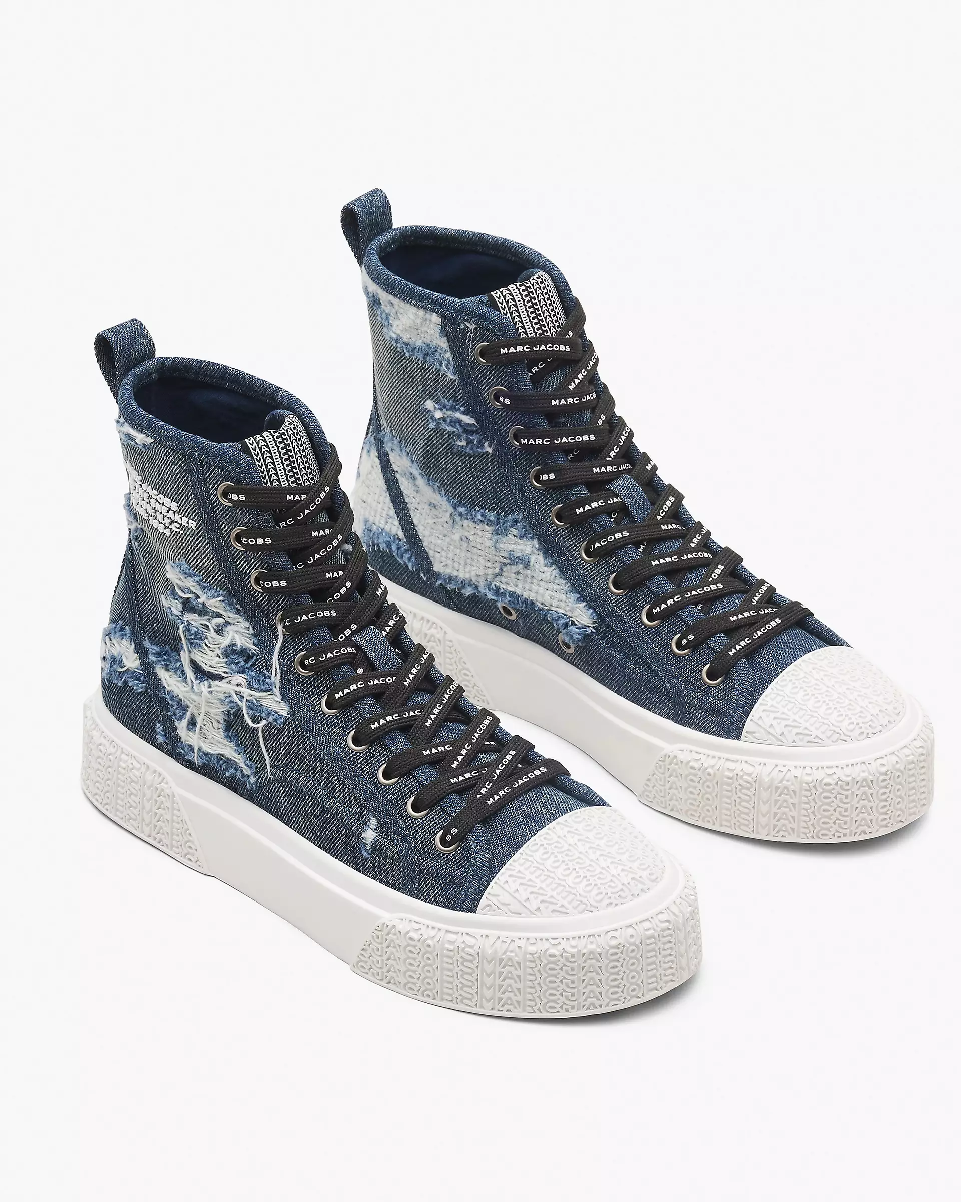 The Rip  And Repair Denim High Top Sneaker