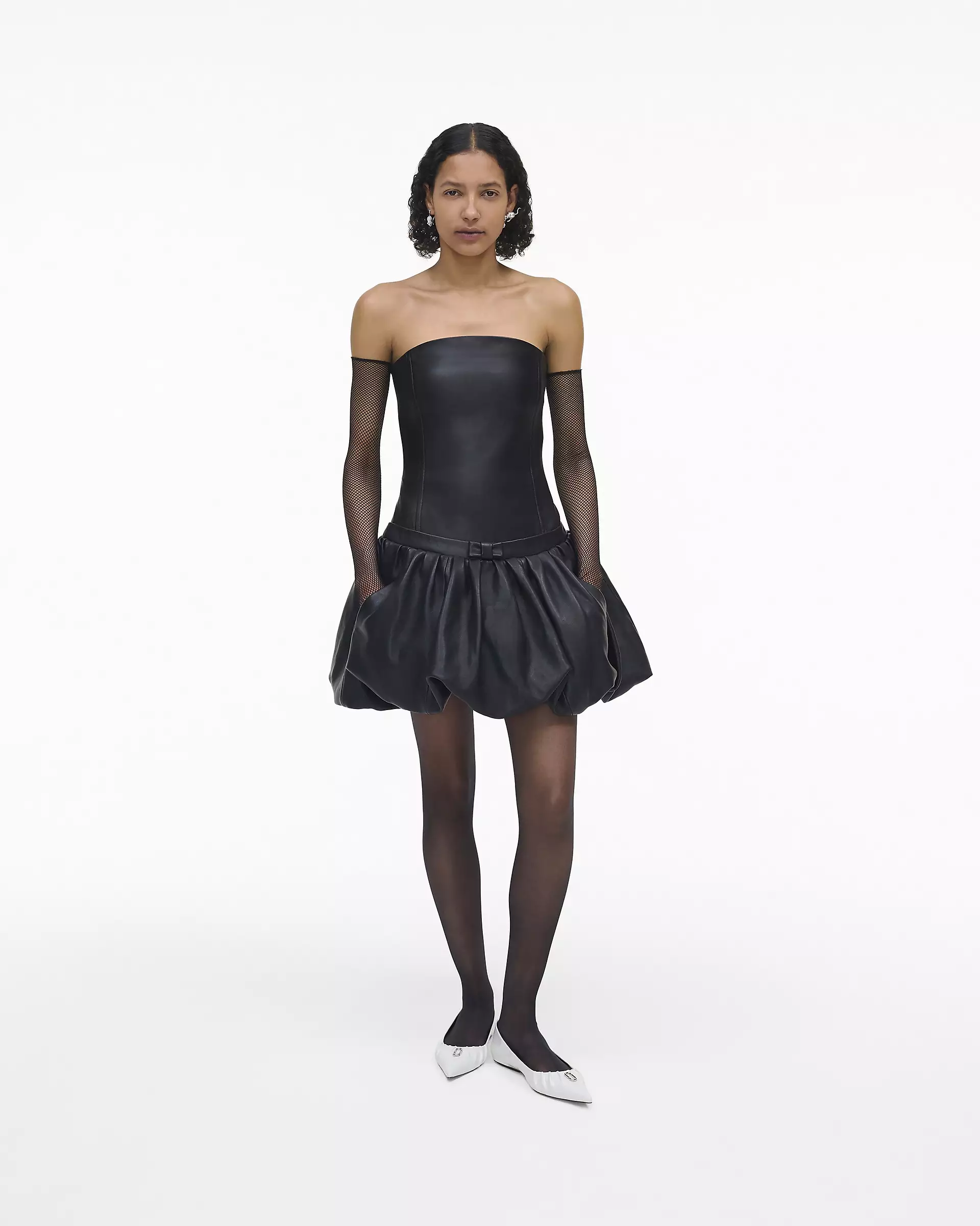 The Leather  Bubble Dress