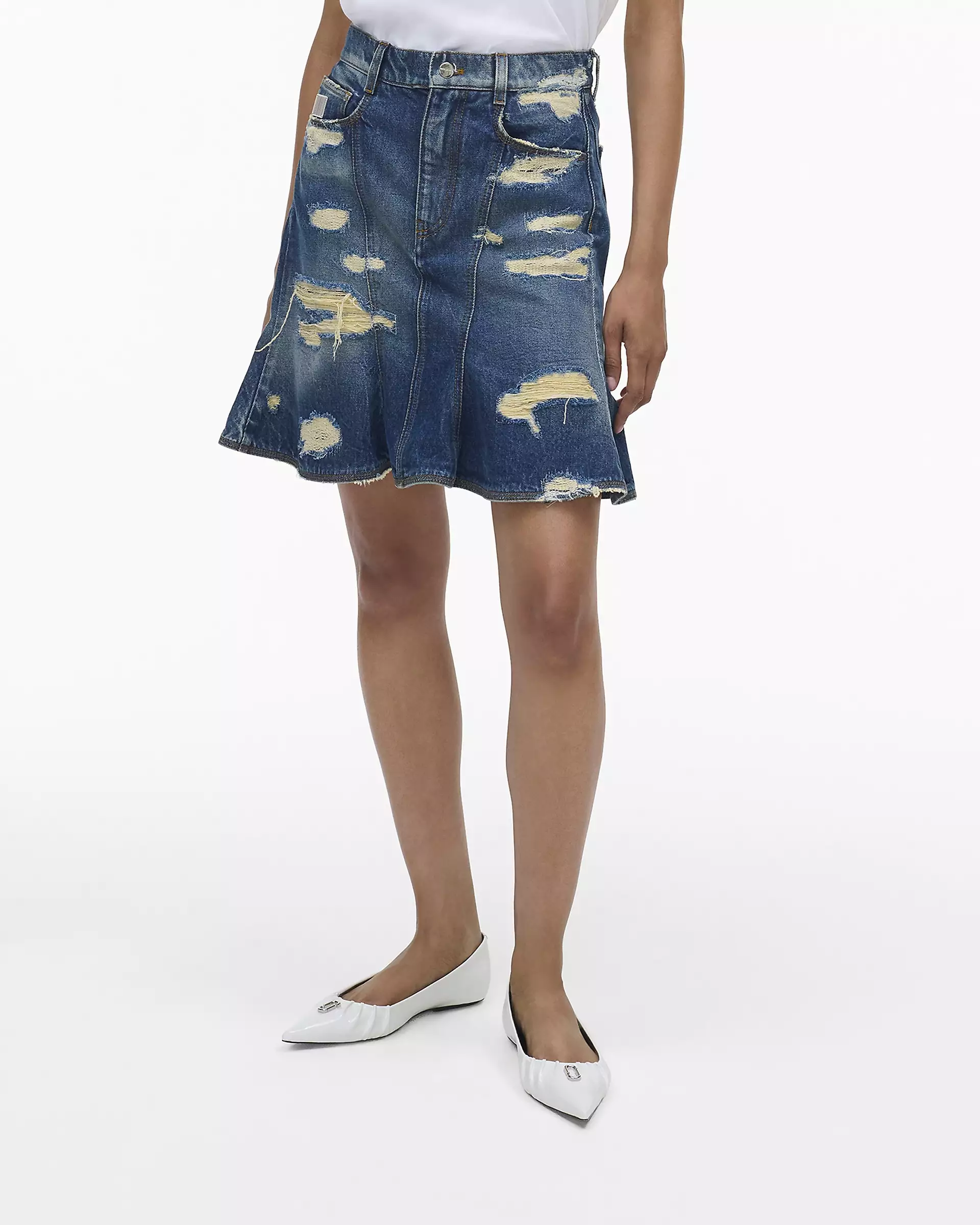 The Rip  And Repair Fluted Mini Skirt