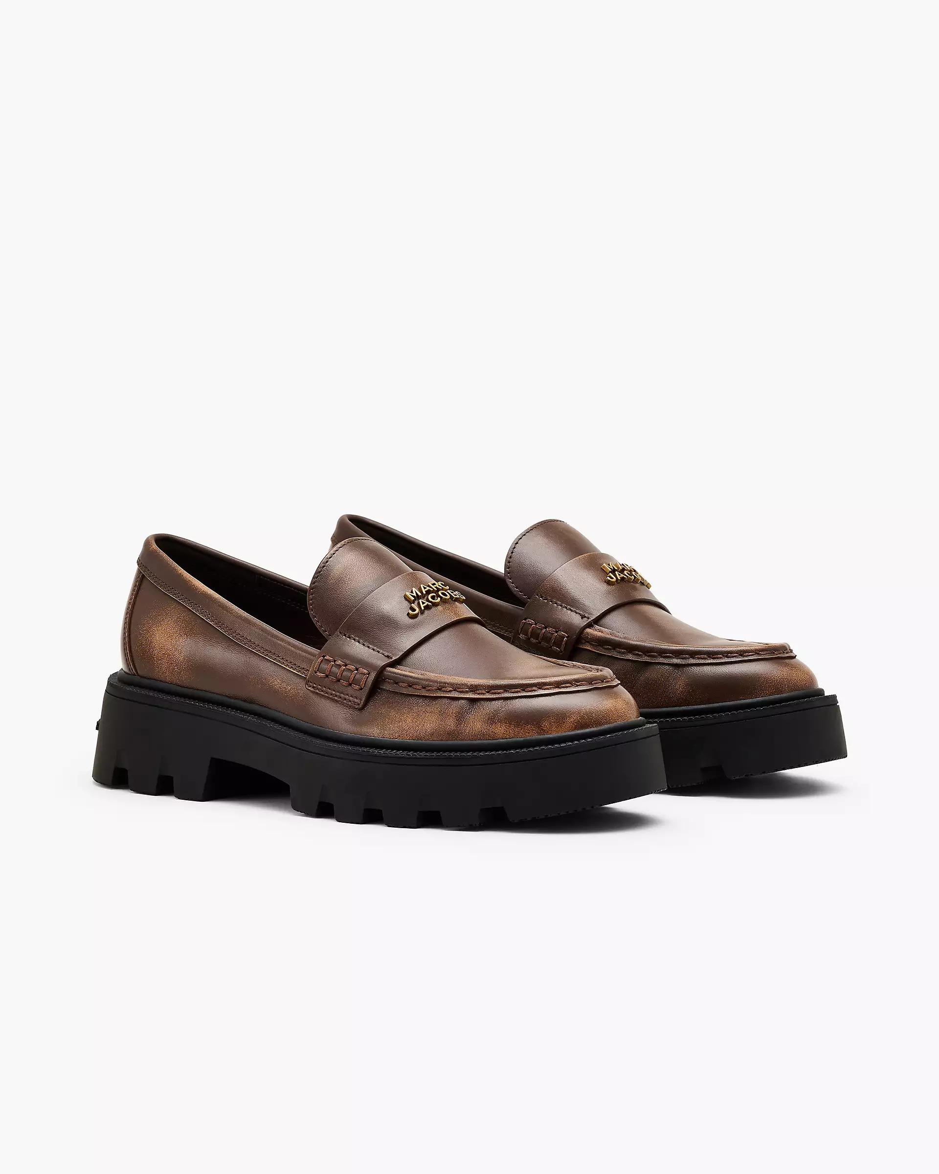 The Distressed Leather Frankie Loafer